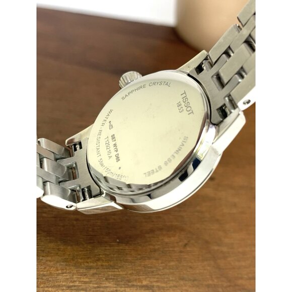 Tissot Women's Watch Swiss Quartz White Dial 28mm Silver Steel T1292101101300 - Picture 6 of 13